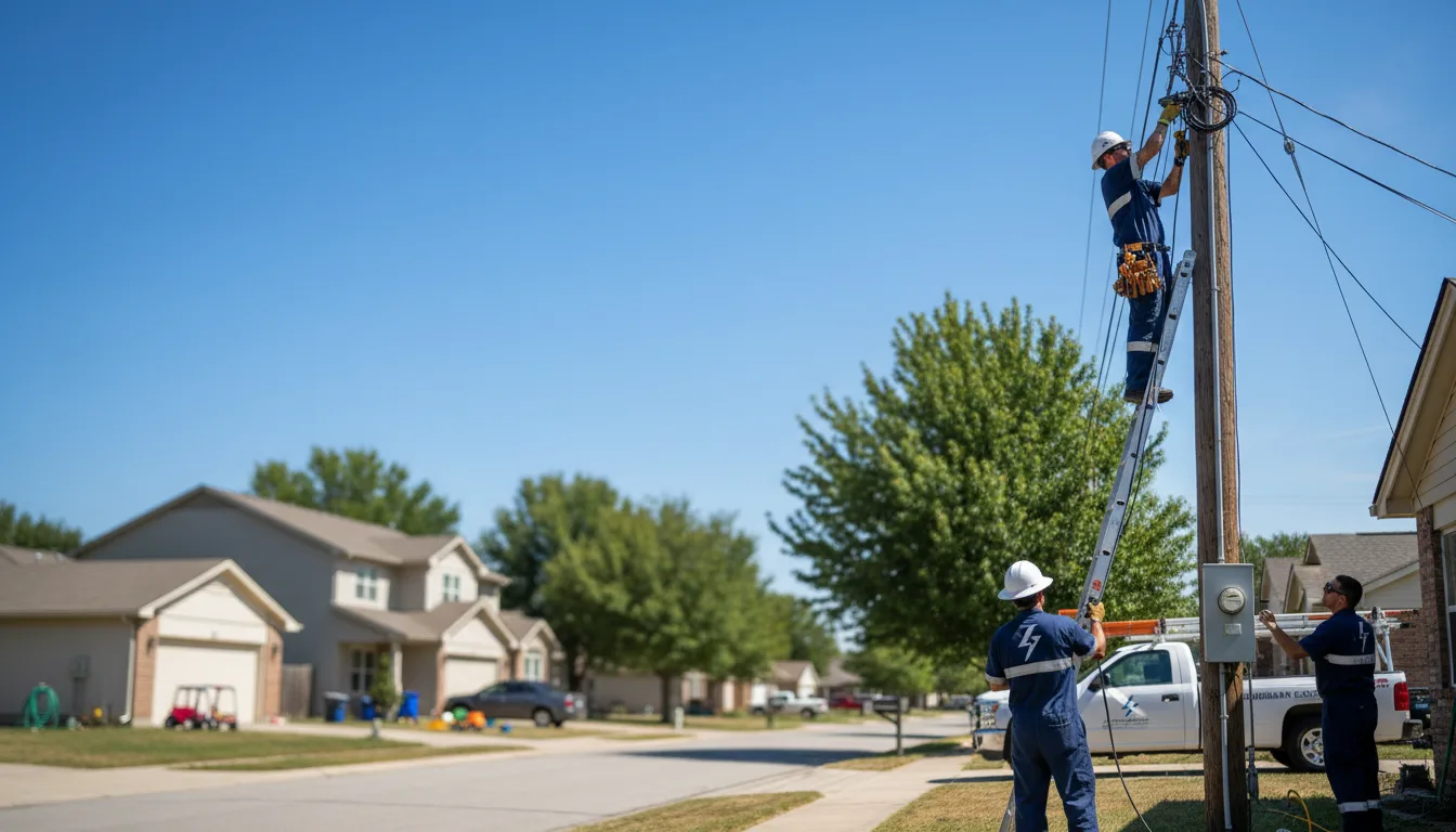 Residential electrician providing installation services in Winfield, AL
